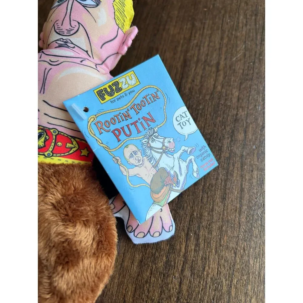 Fuzzu Putin Political Parody Small Cat Toy